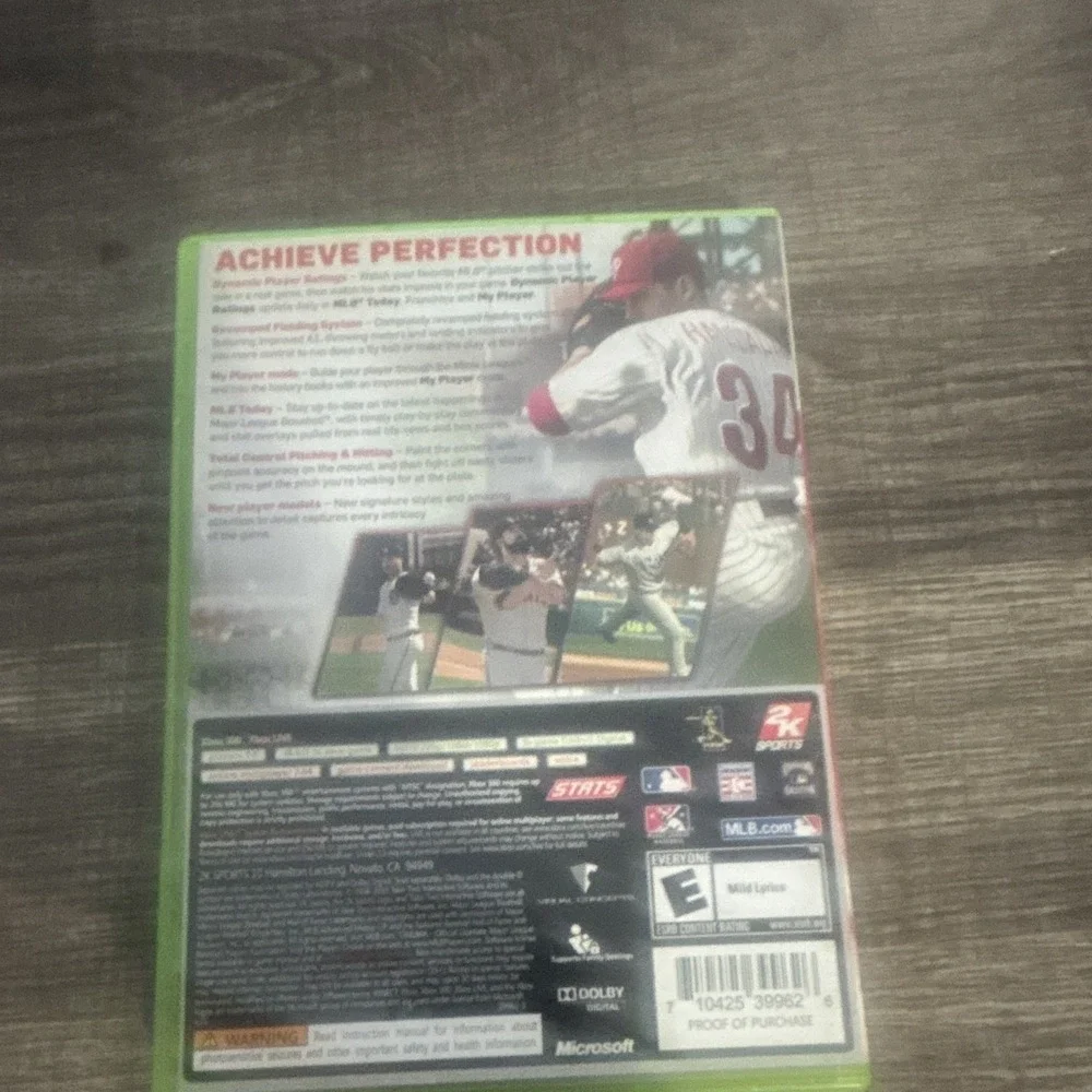 2K Sports Major League Baseball 2K11 Xbox 360 Game Original Case & Disc 2011